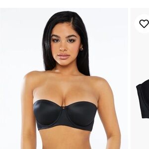 Savage X Fenty Black Strapless Bra